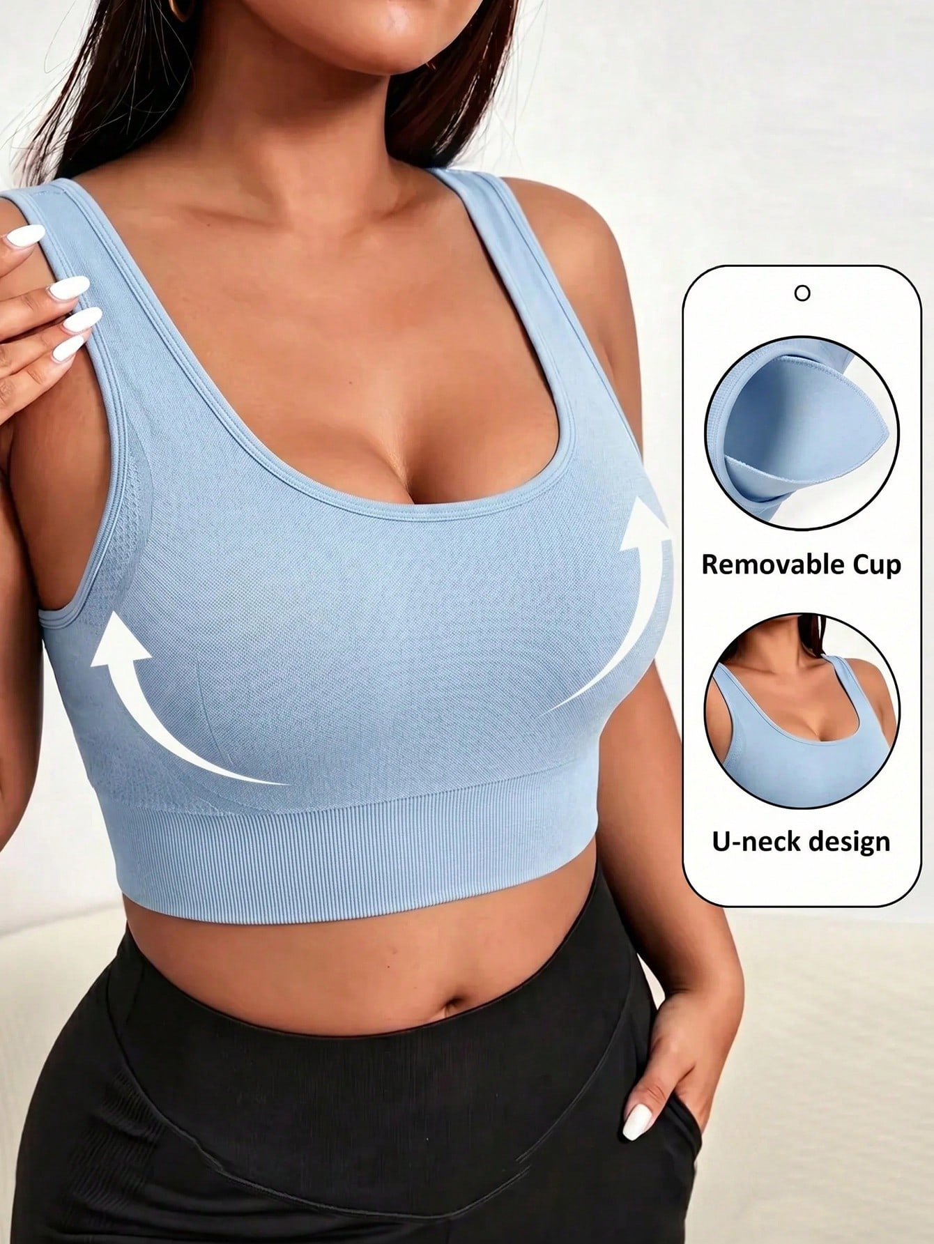 Sports Bra Racerback - Soutien-gorge de sport sans couture grande