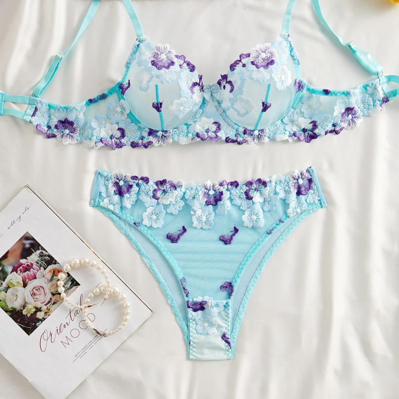 Ensemble de lingerie bikini av - Sheer Bra Lace avis et prix
