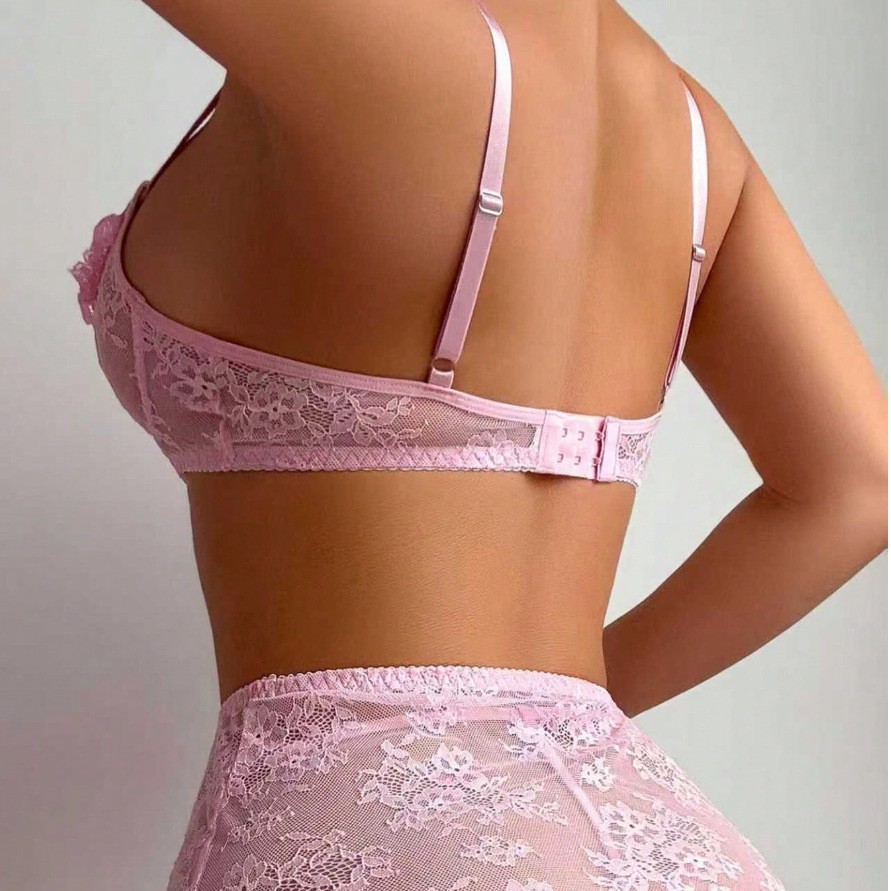 Ensemble de lingerie sexy tran - Sheer Mesh Bra avis et prix